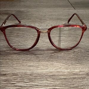 Stylish Vintage Red Tortoiseshell Troy Glasses